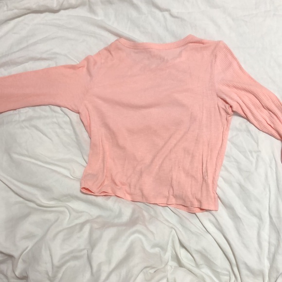 Aerie Real Soft Ribbed Cross Over Long Sleeve - Picture 2 of 5